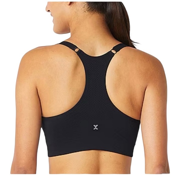 Xersion Sports Bra, Front Zip, Medium Support, Seamless, Black, Size XL, NEW - Picture 4 of 7